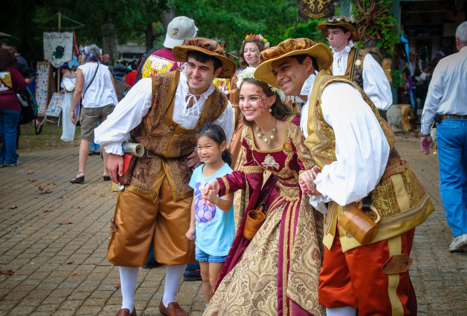 Texas Renaissance Festival is held every fall near Houston. 