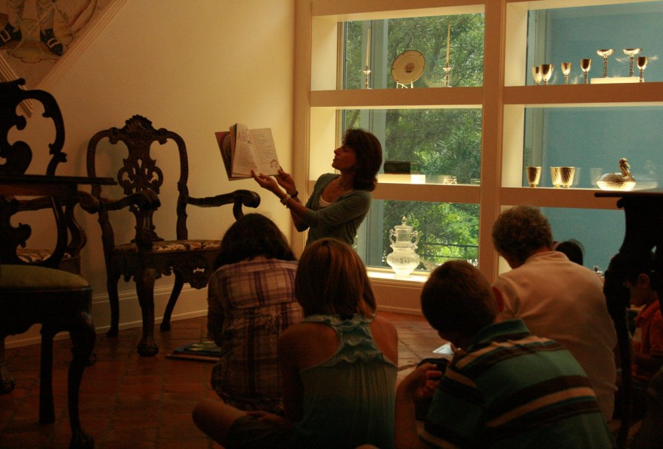 Storytime at the Rienzi. Photo courtesy the Museum of Fine Arts Houston.