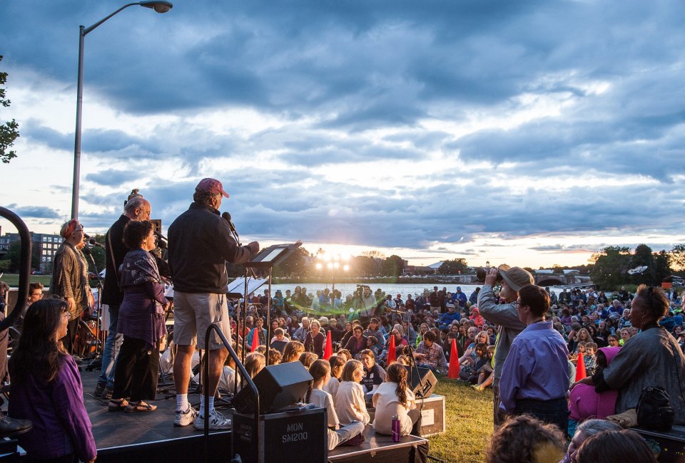 RiverSing brings the community together with inspiring music. Photo courtesy of The Revels