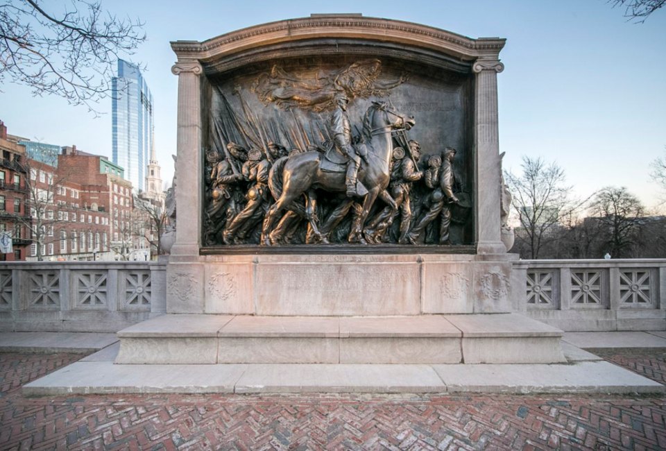 The Robert Gould Shaw and the 54th Massachusetts Regiment Memorial. Photo courtesy of the National Parks Service