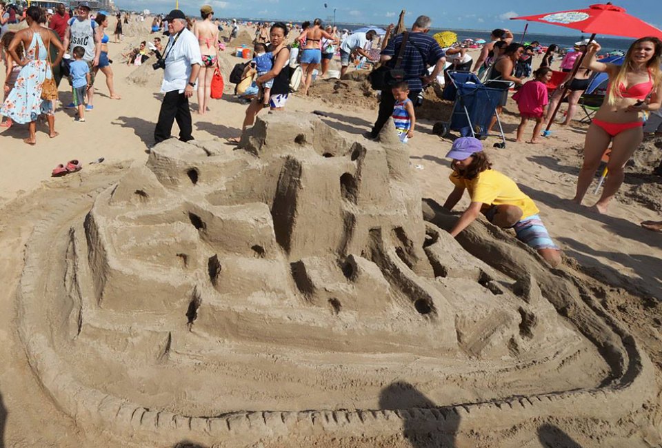 Celebrate summer at the 23rd annual sandcastle contest at Rockaway Beach. Photo courtesy of NYC Parks and Recreation