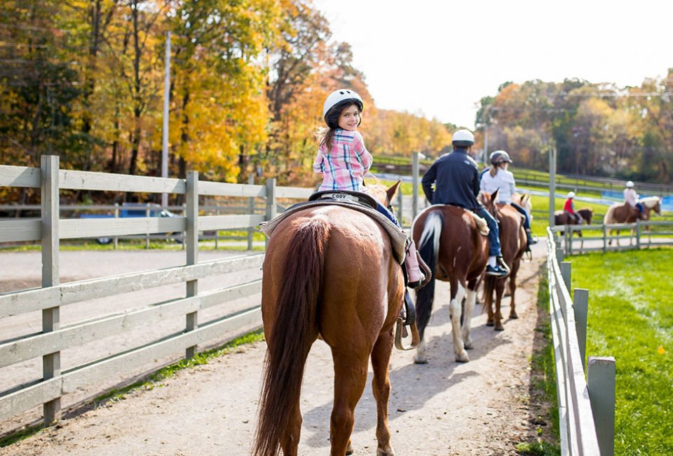 Rocking Horse Ranch Resort kids riding horses
