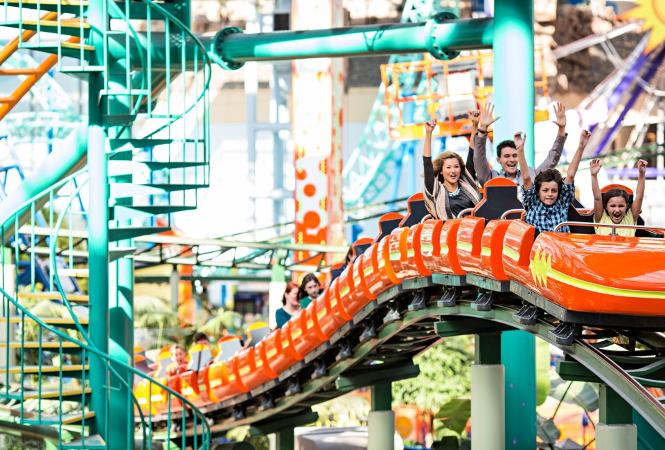 Ride the roller coaster right at the mall with a visit to Nickelodeon Universe. Photo courtesy of Bloomington Convention and Visitors Bureau