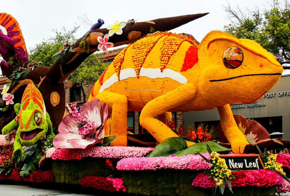 See the floats at the iconic Rose Parade. Photo by Prayitno Photography, via Flickr (CC BY-NC-ND 2.0)