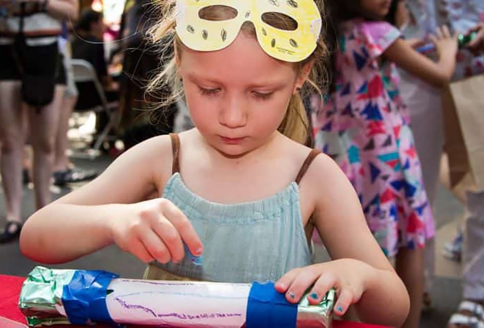 Play, create, and more at the Rubin Museum’s annual Block Party in Manhattan. Photo courtesy of the museum