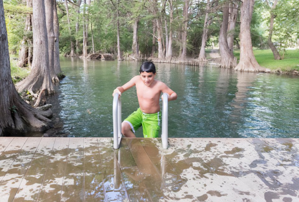 Blue Hole is an iconic Hill Country swimming area. Photo courtesy of the Friends of Wimberley Park