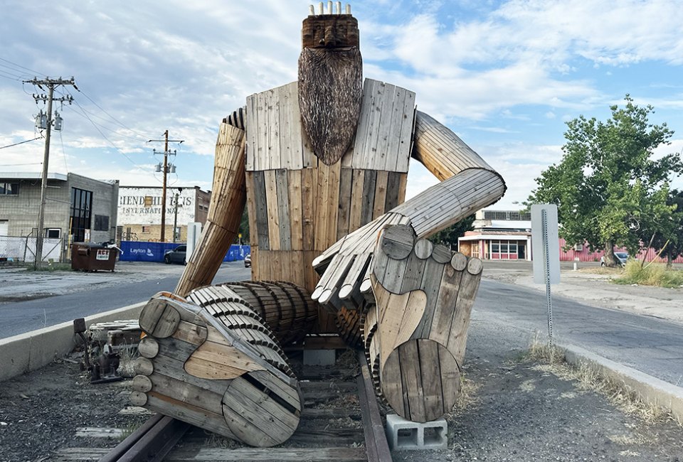 This friendly troll keeps watch over Salt Lake City. 