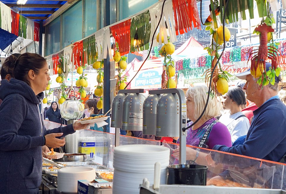 Italian pride—and tasty eats—are on the menu at the annual Feast of San Gennaro, which takes over Little Italy in September. Photo by Jody Mercier