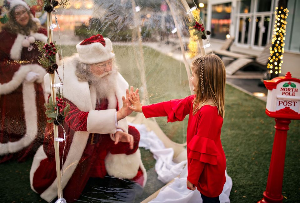 Kathryn Burgess designed a Snow Globe for Santa which the SoNo Collection mall in Norwalk, Connecticut, will be using. Photo courtesy of Kathryn Burgess