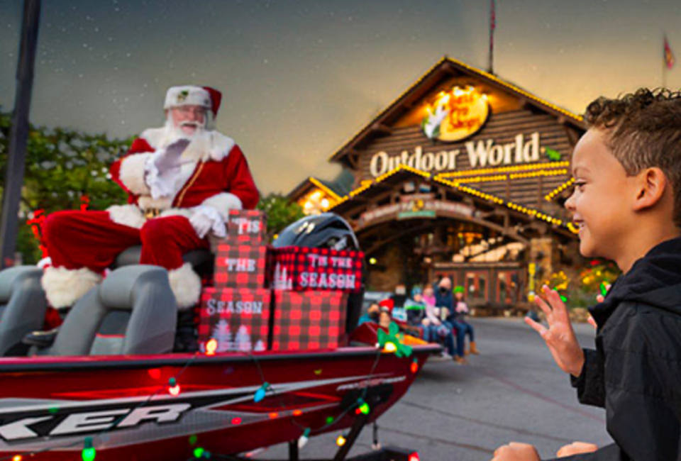 Visit Santa's Wonderland at Bass Pro Shops and pose for a pic with the big guy. Photo courtesy of Bass Pro Shops