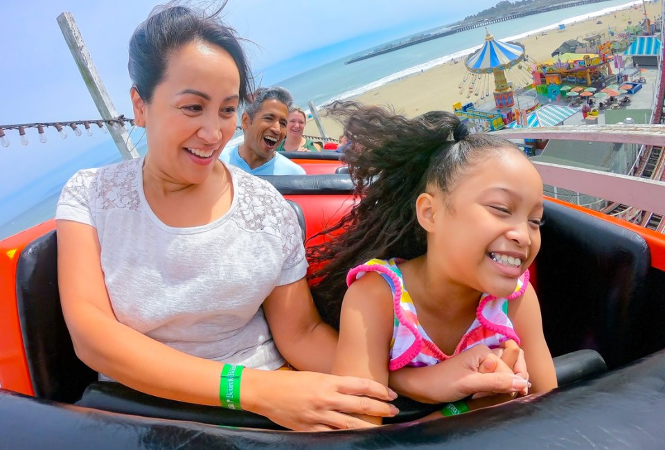 Take in coastal thrills. Photo courtesy of the Santa Cruz Beach Boardwalk