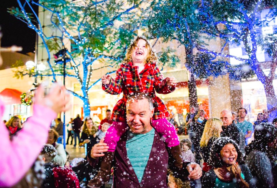 Snow in Santa Monica? It's part of the holiday magic. Photo courtesy of the City of Santa Monica