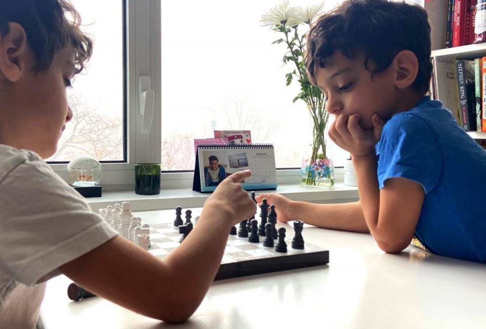 Kids take the chess skills they learn online into the real world. Photo by Sara Marentette 	
