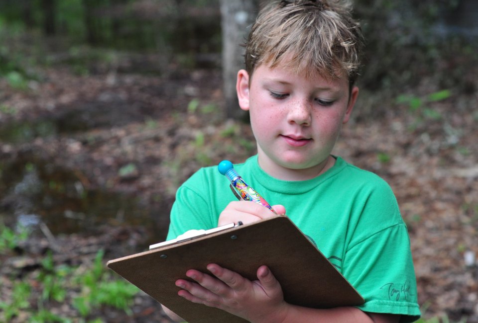 Pack some paper and pencils in your backpack for a nature scavenger hunt. Photo by Melissa Hillier/Flickr