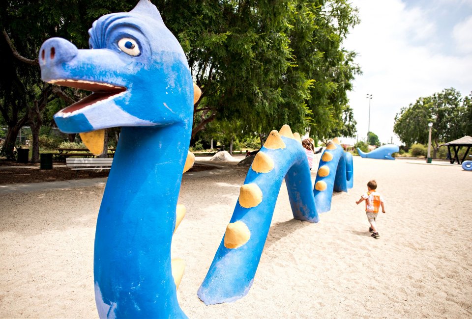 Vincent Lugo Park, also called Dinosaur or Monster Park, was nominated to the California Register of Historic Places. Photo courtesy of the City of San Gabriel