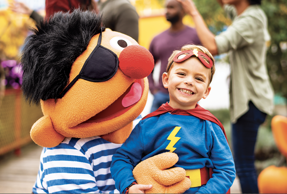 Come in costume and celebrate silly, not-too-spooky fun at The Count’s Halloween Spooktacular at Sesame Place.  Photo courtesy of Sesame Place