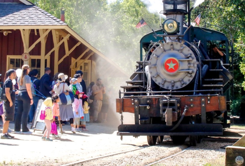 Treat Mom to brunch plus a ride on the rails through the redwoods. Photo courtesy of Roaring Camp Railroads Facebook page