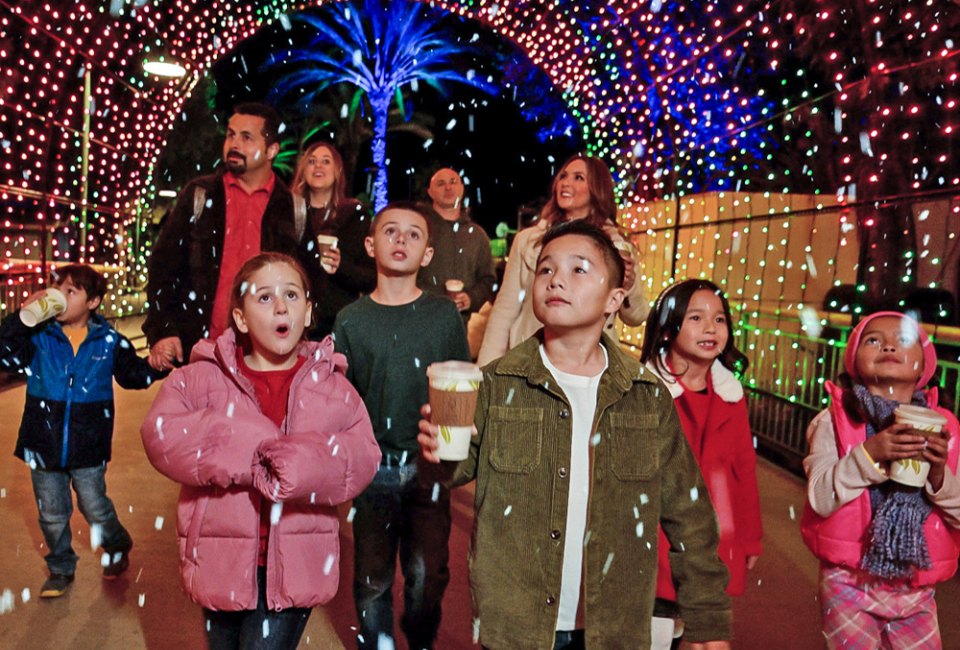 Delight in a winter wonderland at North Pole Nights. Photo courtesy of Gilroy Gardens