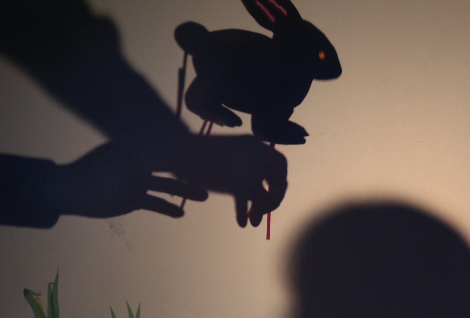 Rabbit shadow puppet