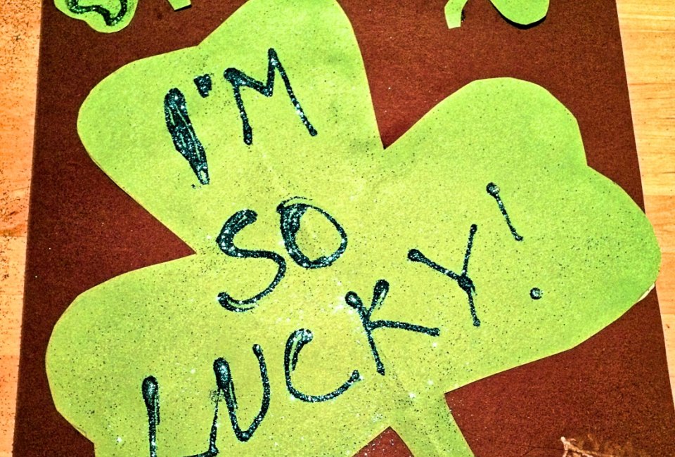 Feeling lucky? All it takes is a little paper, glue, and sprinkles!