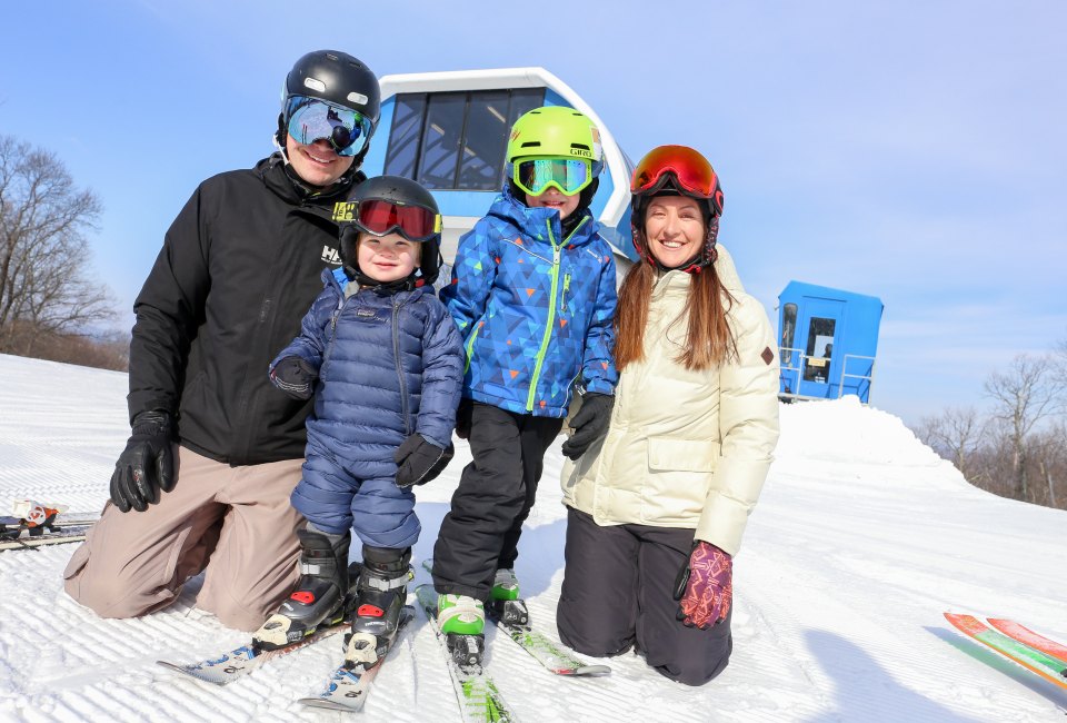 Shawnee Mountain offers tons of attractions to keep your family entertained, from snow tubing, to lessons, snowboarding, and downhill skiing. Photo courtesy of the resort