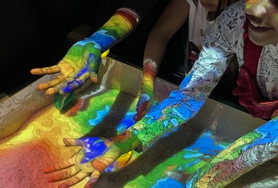 Find some of the most colorful hands-on activities when visiting the Discovery Science Center in Bridgeport! Photo courtesy of the Discovery Science Center