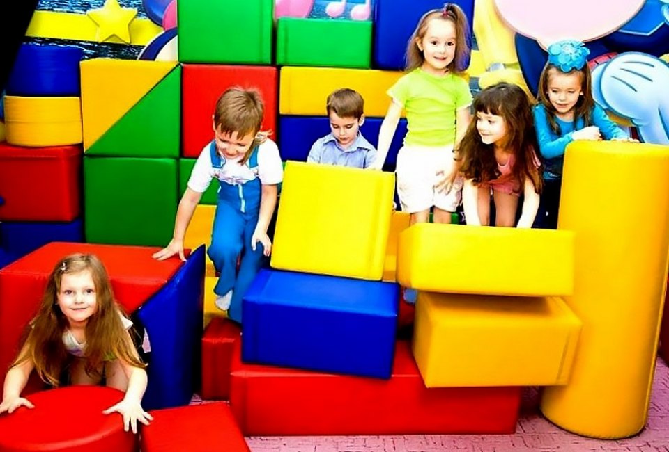 Kids N' Shape has fabulous 2-hour birthday parties where kids can romp in soft blocks.  Photo courtesy of the venue