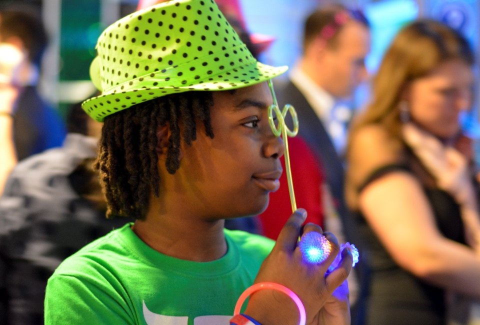 Guests enjoy a fun and fancy evening at the Boston Children Museum's Silly Soiree! Photo by Lex Piccione 