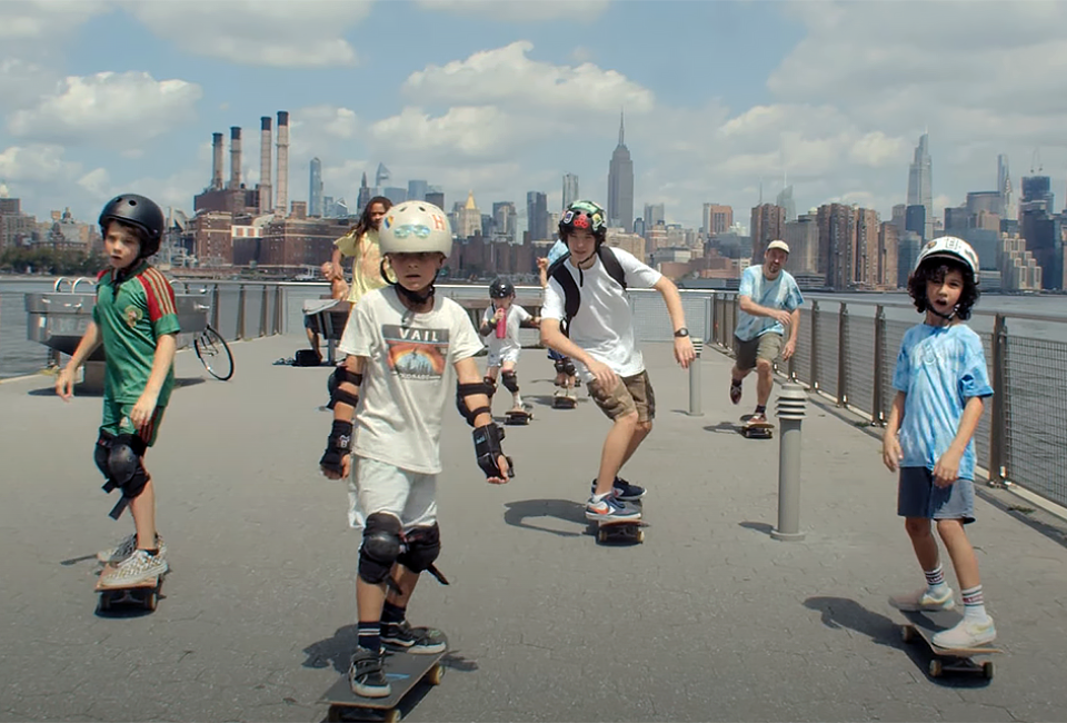 SKATEYOGI camps are designed for students ages 5-14 of all skill levels. Photo courtesy of SKATEYOGI