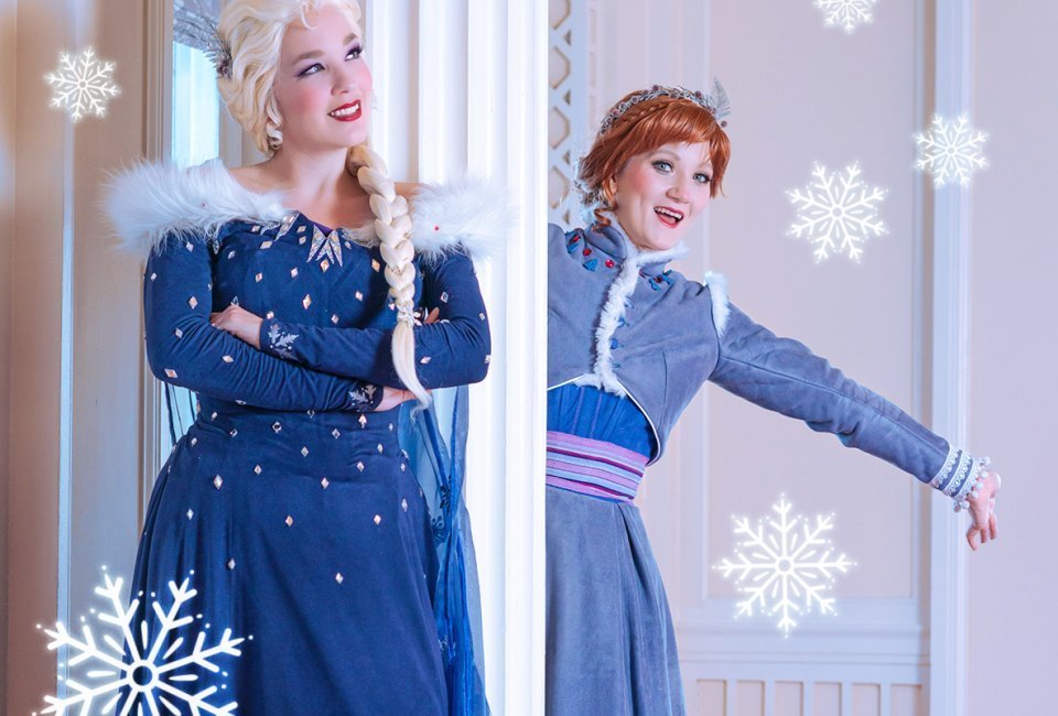 Elsa and Anna are the special guests at FASNY Museum of Firefighting's Snow Ball this weekend. Photo courtesy of FASNY 