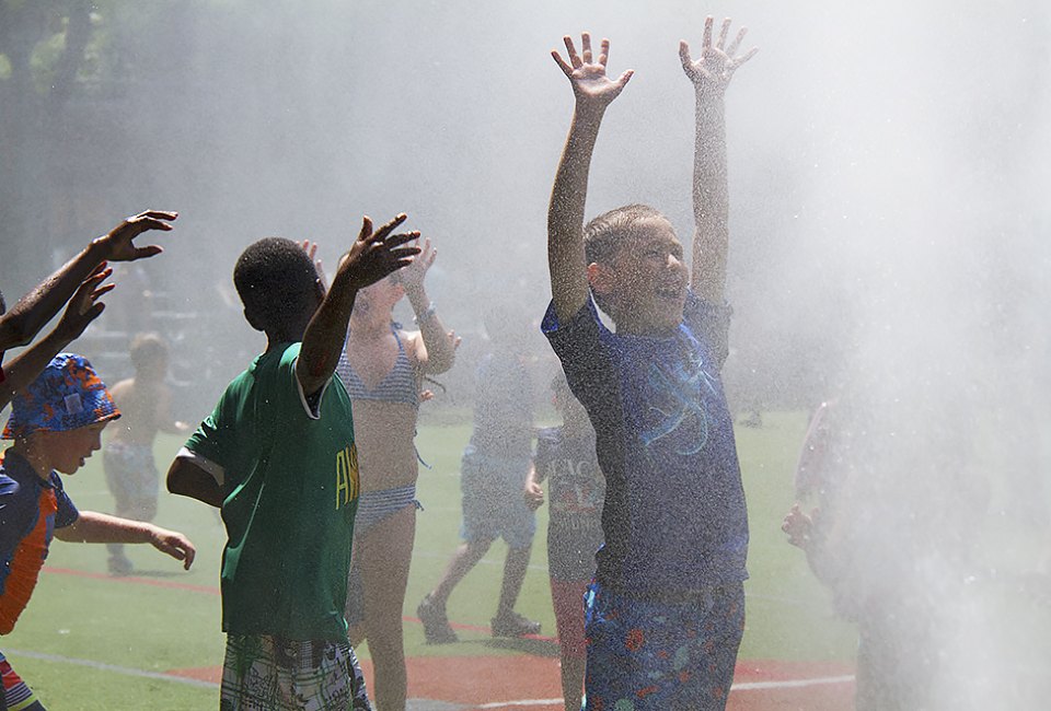 Enjoy the last days of summer at Sprinkler Day at Asphalt Green. Photo courtesy of the Asphalt Green