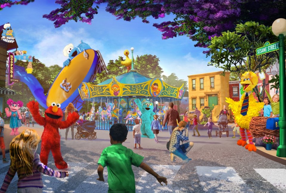 Artist Rendering of a Sesame Place San Deigo Neighborhood