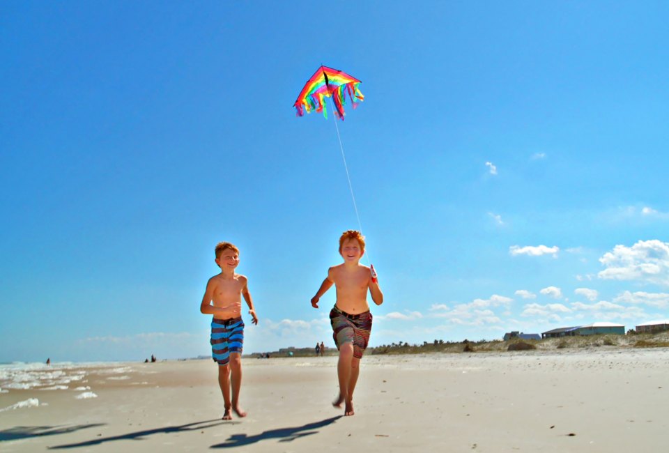 You don't have to go far to find the beach in St. Augustine. Photo by CycleHere for VISIT FLORIDA