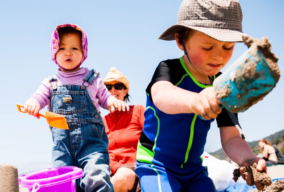 Play in the sand and wade in the surf at Stinson Beach. Photo by Stefan Klocek, via Flickr (CC BY-NC-ND 2.0)