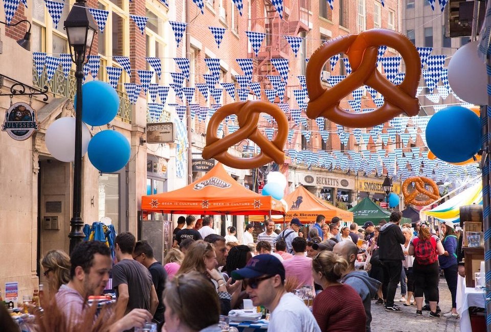 Stone Street goes all out with its decorations in honor of Oktoberfest. Photo courtesy of the event