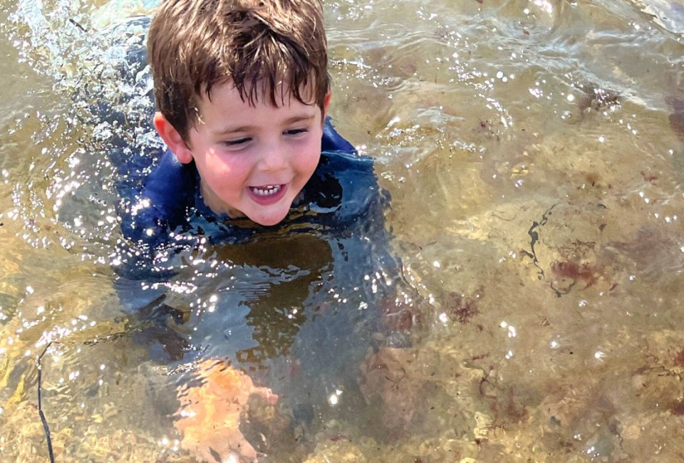 Summer fun means trips to the shore and Connecticut area beaches that are great for kids! Dubois Beach photo courtesy of the Stonington Community Center