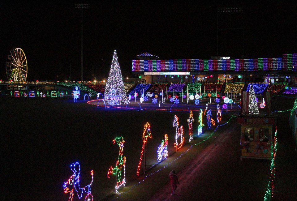 Immerse yourself in the holiday season when you head to Sugar Land Holiday Lights and see the thousands of lights on display. Photo courtesy of Sugar Land Holiday Lights.