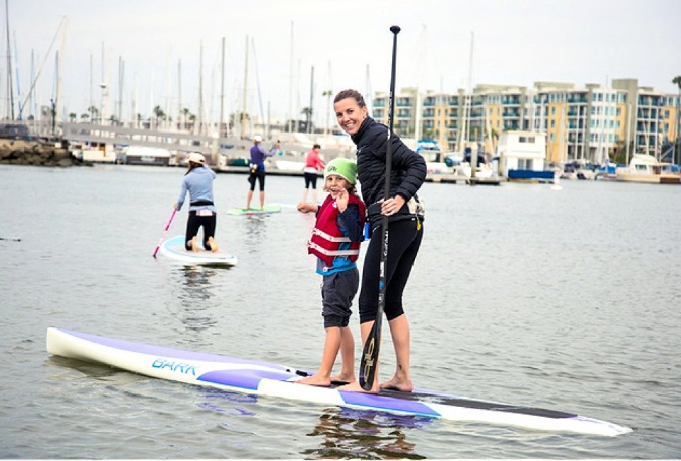 Winter, spring, summer, or fall ... all you gotta do is not fall! Photo courtesy of Pro SUP Shop