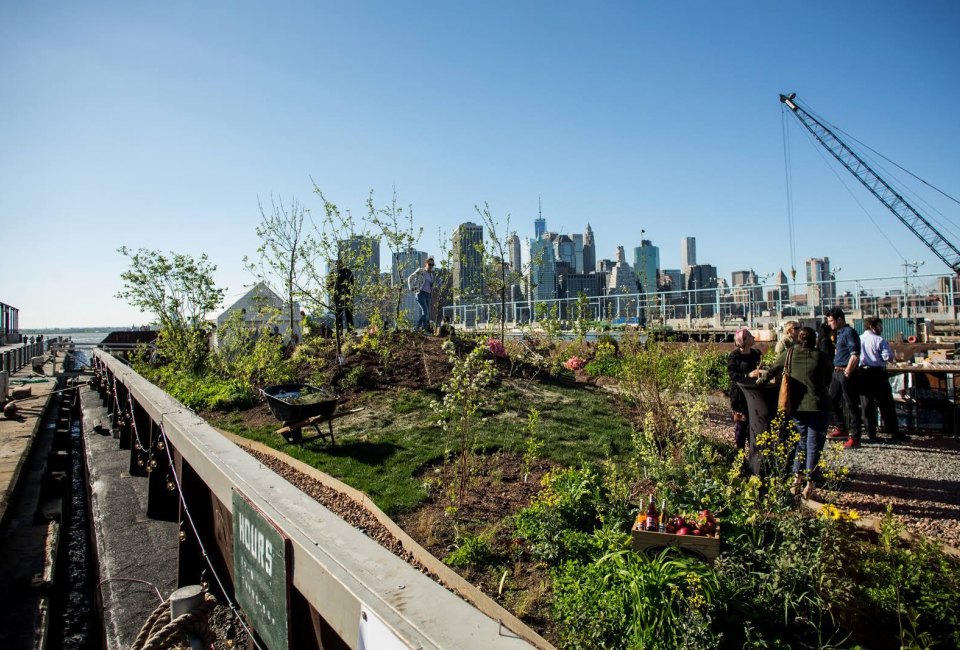 Swale, the floating food forest, arrives in Sunset Park this weekend. Photo courtesy of Swale
