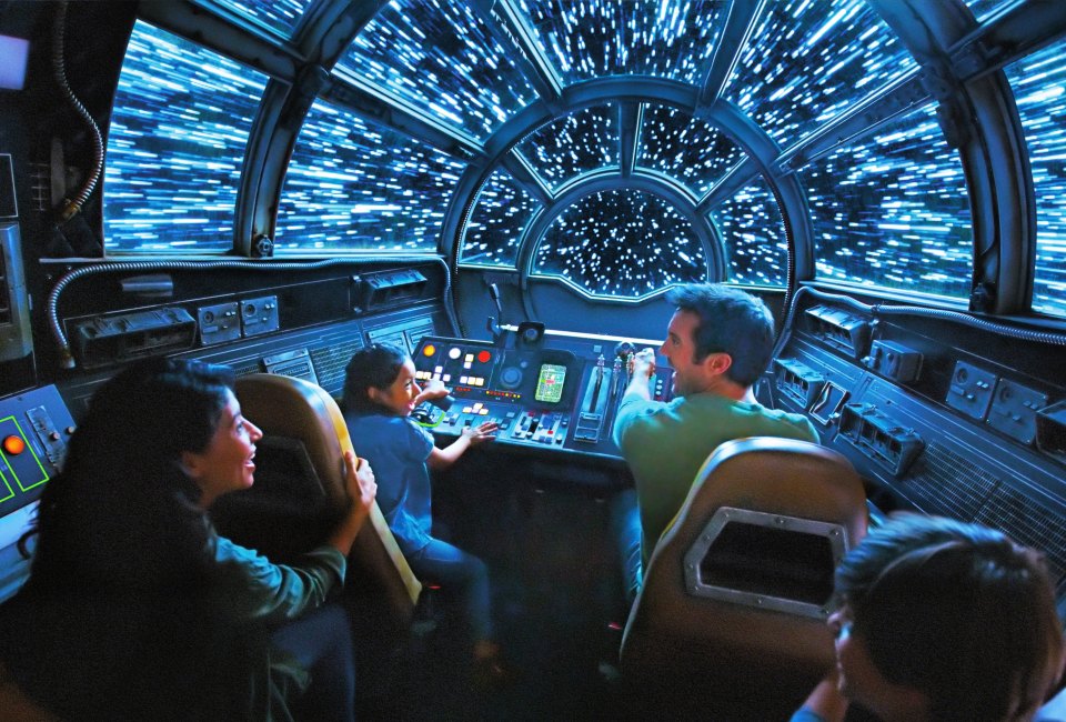 Millennium Falcon: Smugglers Run riders will take the controls as pilots, gunners or engineers. Photo courtesy of Disney Parks