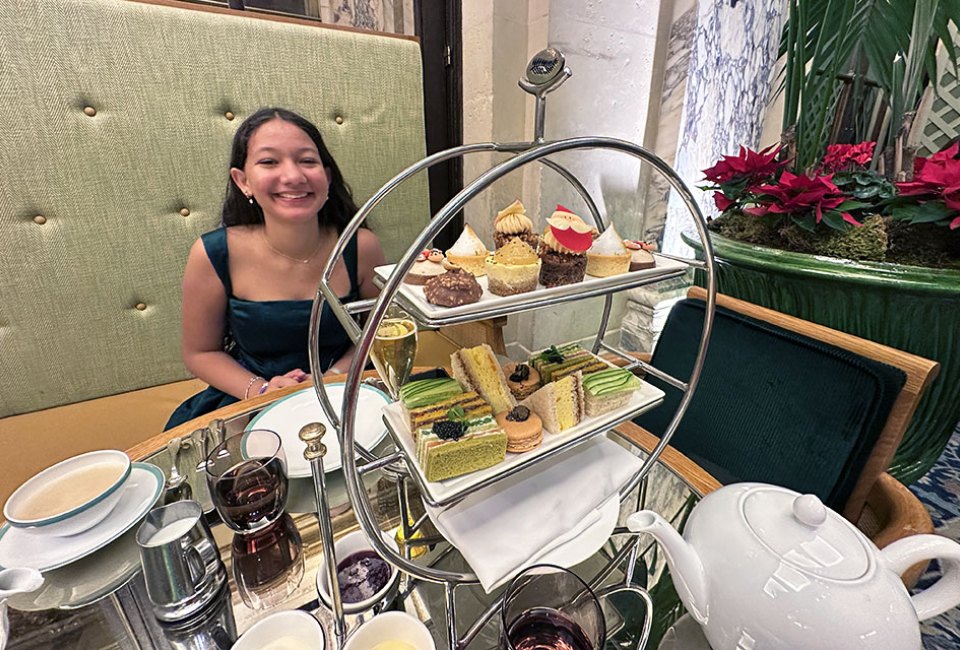 Afternoon tea at The Palm Court in The Plaza is a long-celebrated tradition and a memorable outing during the holidays or perfect experience gift. Photo by Jody Mercier