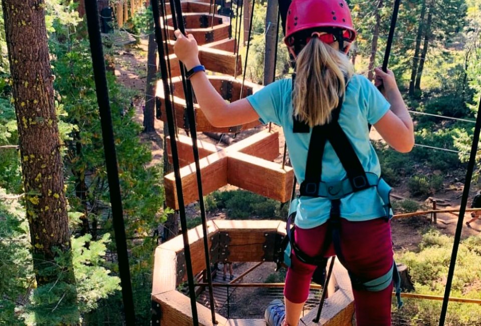 One of the best vacation adventures ever awaits in Lake Tahoe. Photo courtesy of Tree Top Adventure
