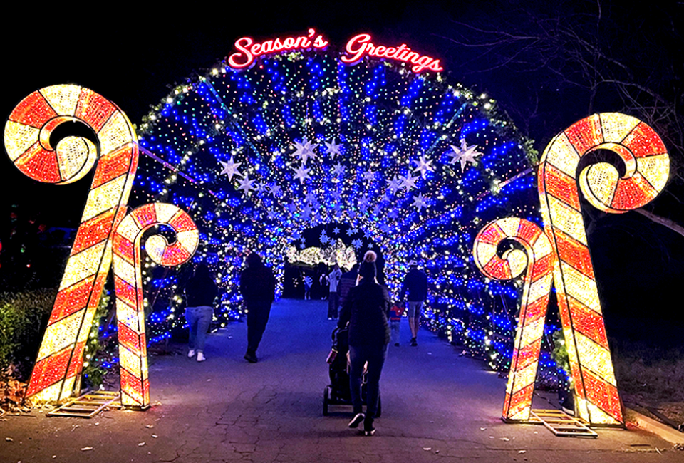 This immersive holiday light show is at King Gillette Ranch in Calabasas through December 30, 2022.
