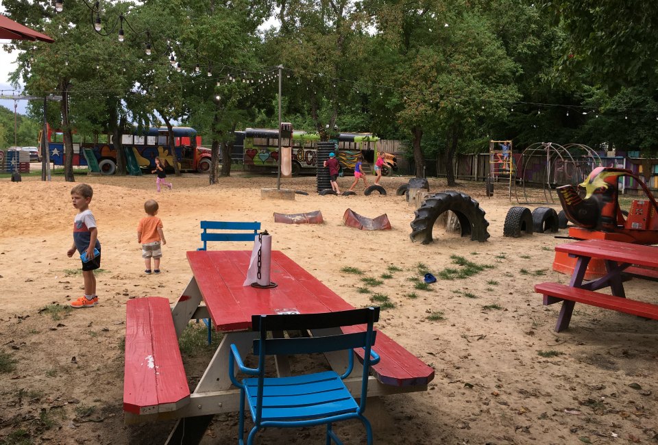 The playground at The Shack is one of our favorite Cypress spots.