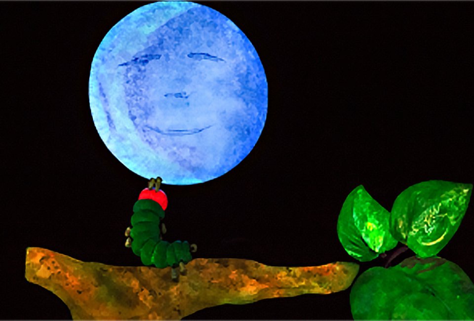 Catch The Very Hungry Caterpillar in a stage show. Photo courtesy of Mermaid Theatre of Nova Scotia