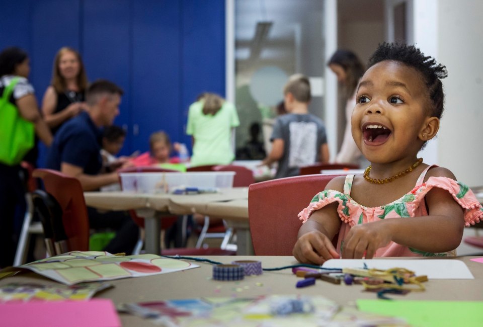 At Family Festivals at the Woodruff Arts Center Families can enjoy activities including interactive storytimes, art making workshops, drop in acting classes, music-making fun and more! Photo courtesy of the center 