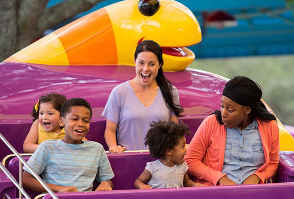 Sesame Place offers low-thrill rides and plenty of sensory-friendly amenities. Photo courtesy of Sesame Place