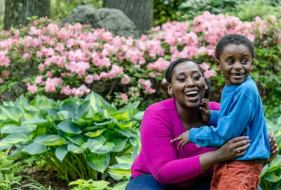Beautiful blooms and family time are guaranteed to make mom smile at the New York Botanical Garden's Mother's Day Weekend Garden Party. Photo by Marlon Co/courtesy of the New York Botanical Garden