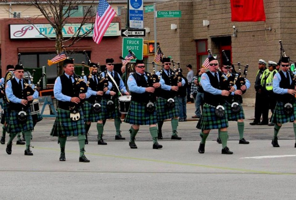 The Throggs Neck St. Patrick's Day Parade is a celebratory affair. Photo by Elizabeth Roche
