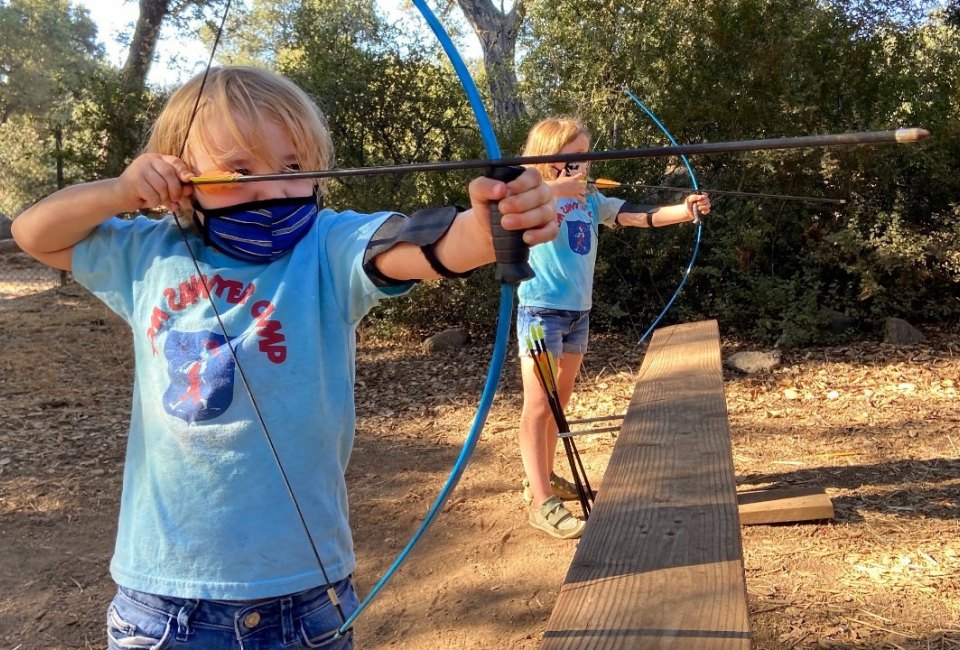 Where else are kids going to learn archery, besides summer camp?  Photo courtesy of Tom Sawyer Camp